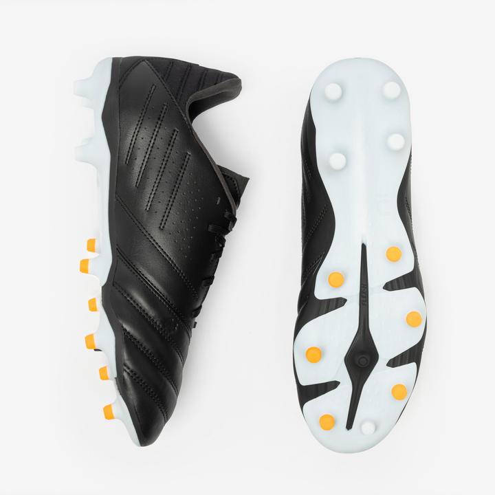 Immagine prodotto Kipsta Damen/Herren Fussball Nockenschuhe Leder FG - Viralto II Matador schwarz (40)