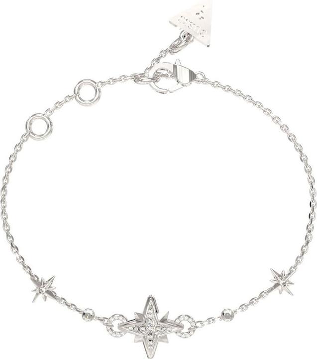 Actual product image Guess Decent In The Sky JUBB03330JWRH Steel Bracelet - Length: 18.5 cm (18.50 cm, Cubic zirconia, Steel)