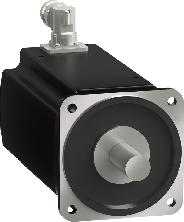 Actual product image Schneider Servomotor, Lexium BMH, 190mm, 100Nm, smooth shaft IP65, multiturn 128P/U, M40+M23 angled BMH19