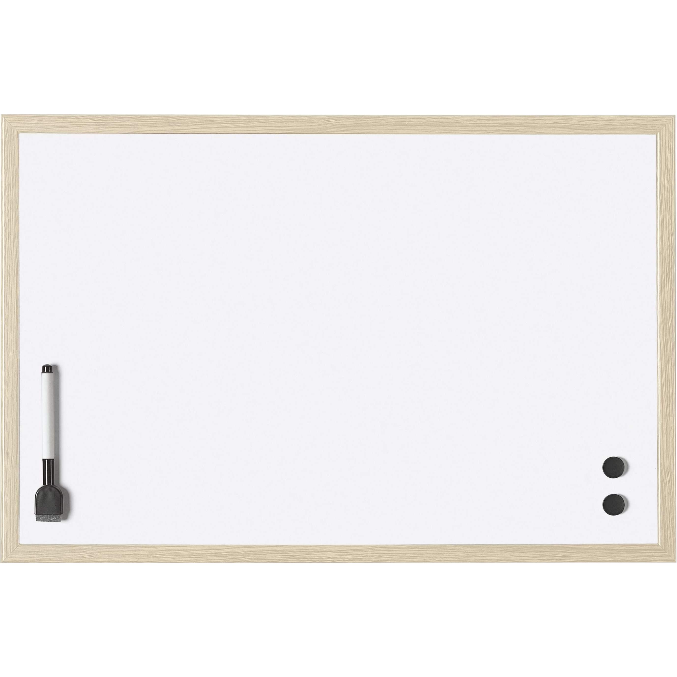 Magnetoplan, Präsentationstafel, Whiteboard mit Mdf Rahmen (60 x 40 cm)