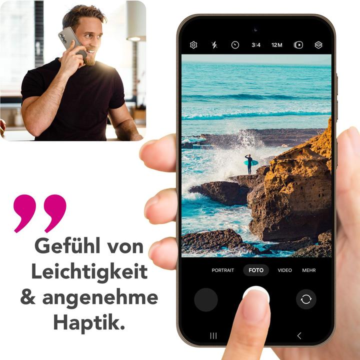 Produktbild Nalia Phantom - Extrem Dünne 0,3mm Mattierte Hülle - Ultra Slim Hardcover (Samsung Galaxy S25)