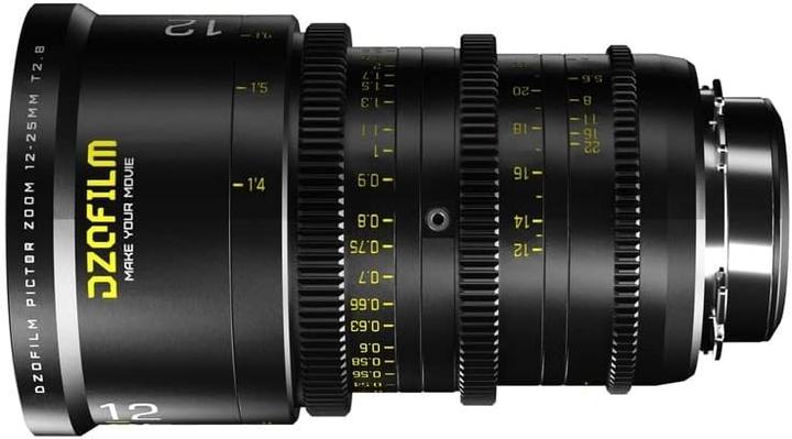 Image du produit Dzofilm Cine Lens Pictor Zoom 1225 T28 Black for PLEF Mount S35 (Canon EF, Monture L)