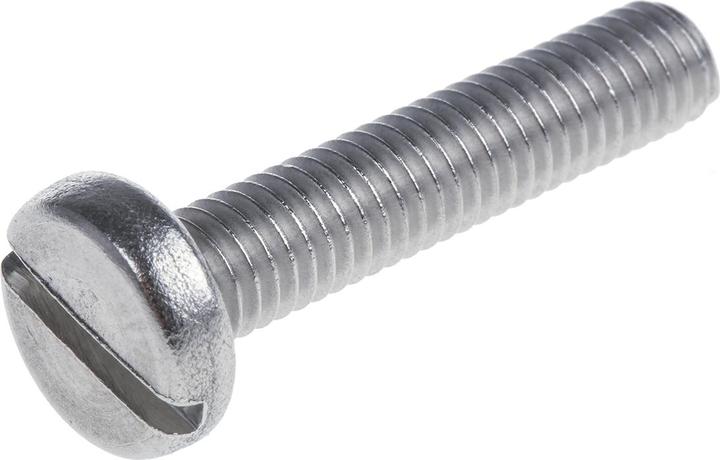 Produktbild RS PRO Schrauben Linsenkopf A4 Schlitz M6x30mm