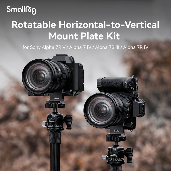 Image du produit SmallRig 4148 Kit de plaques de montage horizontales à verticales rotatives (Cage)