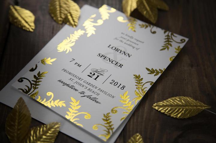 Image du produit Silhouette Transfert de feuilles d'or