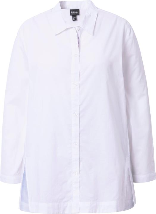 Produktbild Ulla Popken Bluse, Saumschlitze, A-Linie, Hemdkragen, Langarm (58)