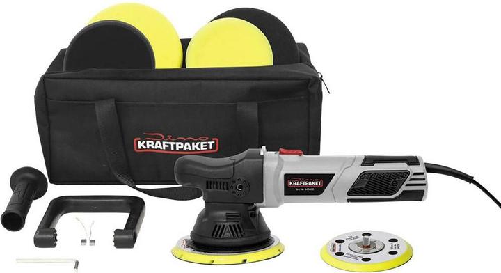min 125mm, 1x Dino KRAFTPAKET 640302 Polisseuse excentrique 230V 900W 1600 - 4200 U