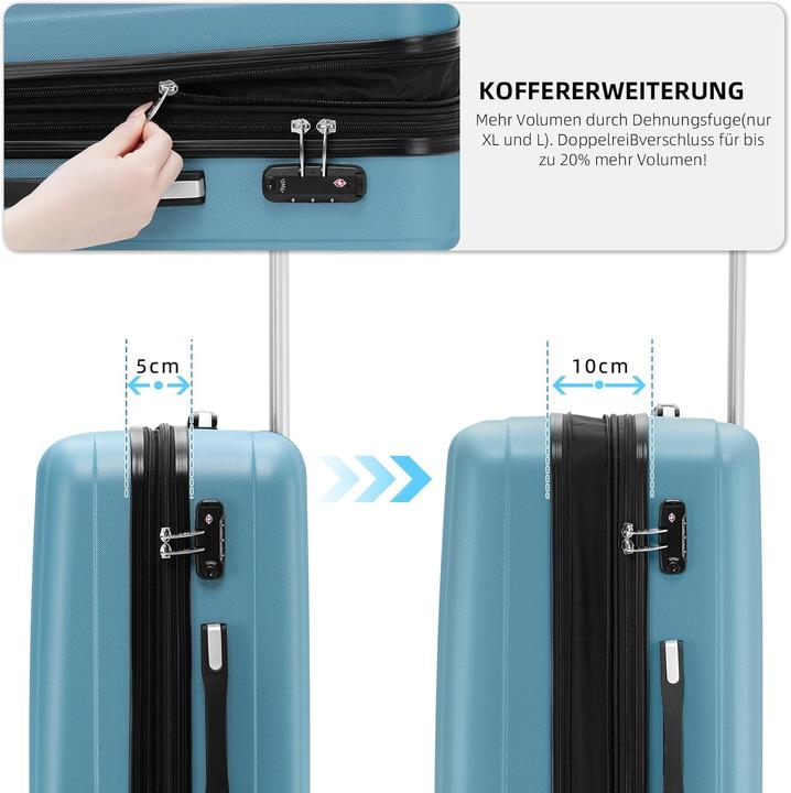 Actual product image Beibye Reisekoffer mit TSA-Schloss (115 l)