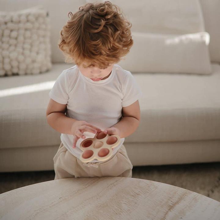 Actual product image Mushie Flower print toy (10 Months)