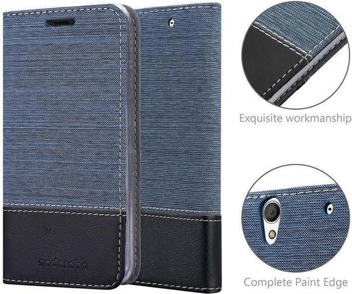 Produktbild Cadorabo Book Jeans Optik Cover (Sony Xperia C4)