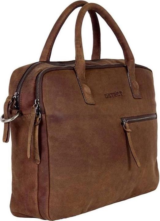 Productafbeelding DSTRCT Wall Street Business Laptoptas - 15,4 Zoll - Doppelbraun (15.40")