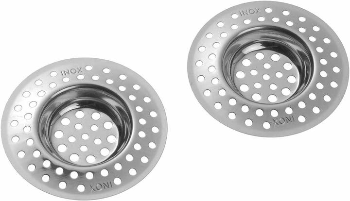 Westmark 2 Afvoerzeven/overgietfilters, ø 7 cm, Rond, Roestvrij staal, Zilver, 52082270