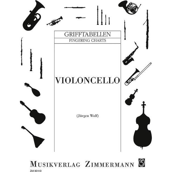 Schott Music Grifftabelle für Violoncello (35233428)
