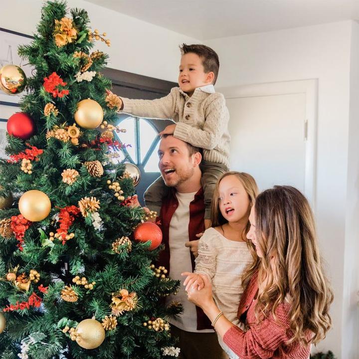 Actual product image Hermex Christmas tree rug Christmas tree skirt Christmas tree rug Tree skirt mat (1 -part)