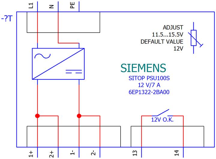 Produktbild Siemens Hutschienen-Netzteil (DIN-Rail