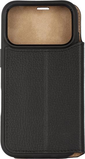 Produktbild Mike Galeli Book-Cover Echtleder Marc black (Apple iPhone 17 Pro)