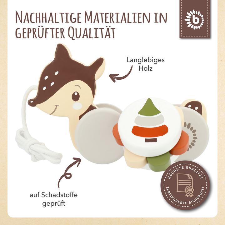Produktbild Bieco Nachziehtier 'Reh'