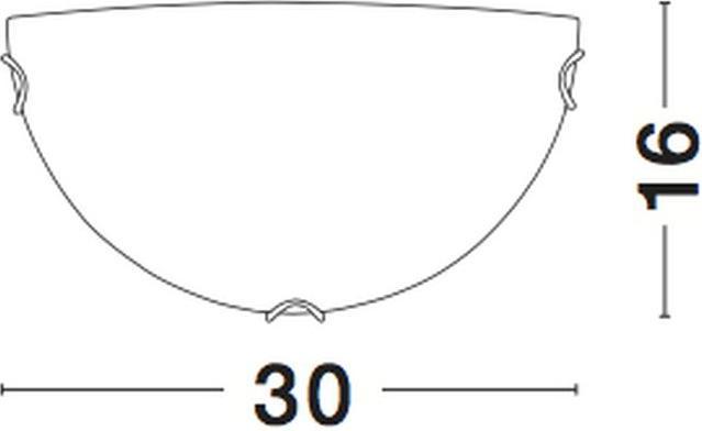 Produktbild Nova Luce ANCO Wandleuchte E27 Weiss 30x7,5x16cm dimmbar 600403
