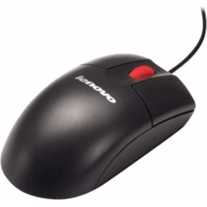 Lenovo 41U3075 (Kabelgebunden), Maus, Schwarz