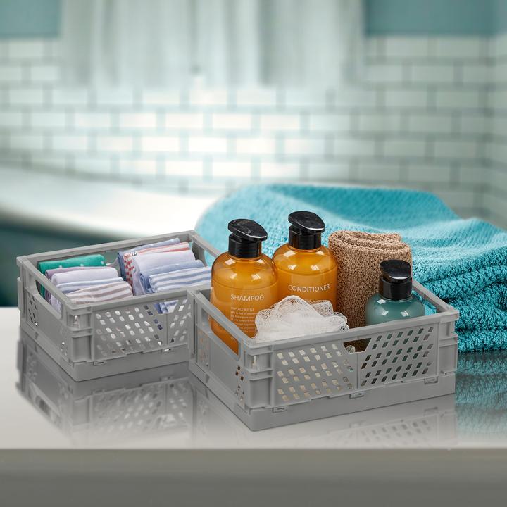 Produktbild Relaxdays 2x Klappbox (25 x 16.5 x 10 cm, 3.33 l)