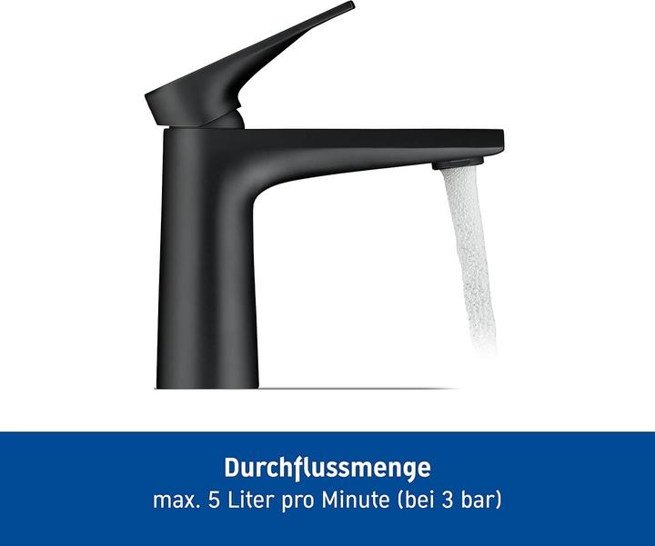 Actual product image Duravit EH-WT-MI S Tulum FreshStart Ausl 110 o ZAG black matt
