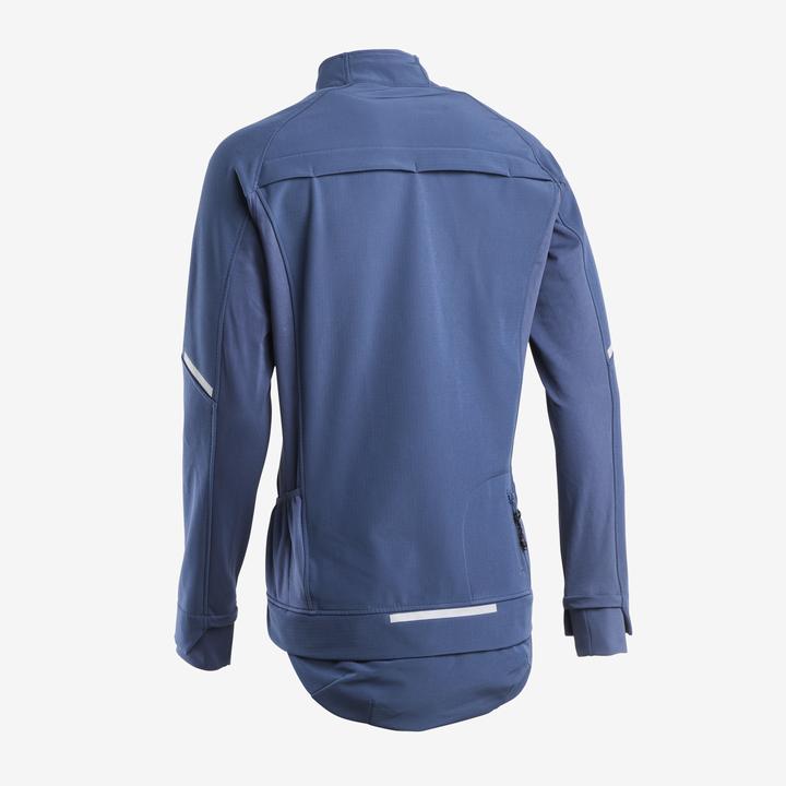 Produktbild Rockrider Fahrrad Winterjacke MTB Herren blau (M)