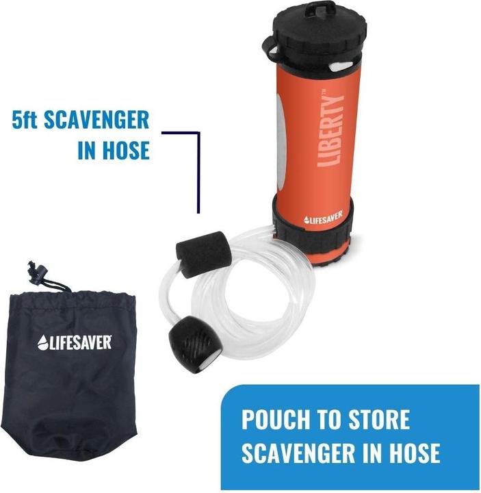 Actual product image LifeSaver LIBERTY Wasserfilter, orange (0.40 l)