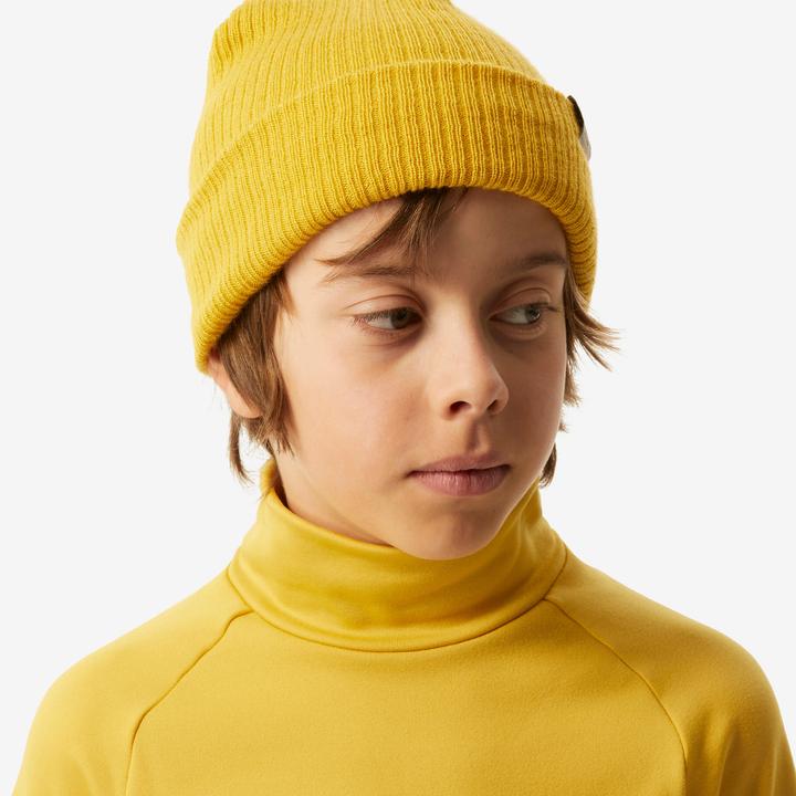 Produktbild Wedze Skiunterwäsche Funktionsshirt Kinder hoher Kragen - BL 500 gelb (128)