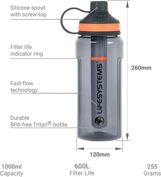 Productafbeelding Lifesystems Water Filter & Purifier Bottle