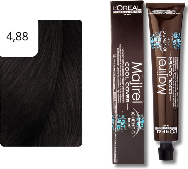 Produktbild L'Oréal Professionnel Majirel Cool Cover (4,88 Mittelbraun Tiefes Mokka)