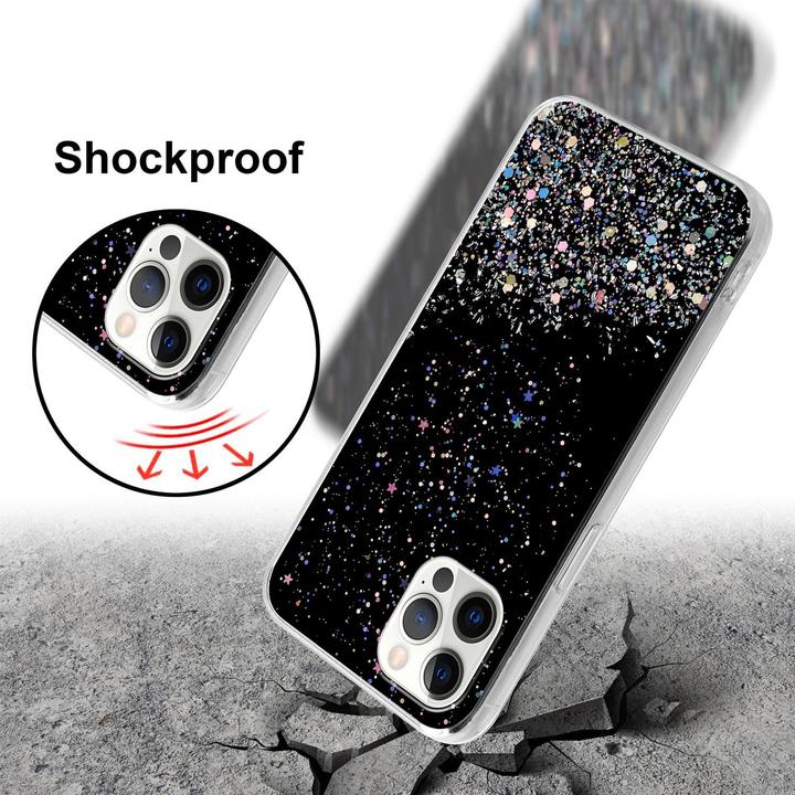 Actual product image Cadorabo TPU cover sparkling glitter (Apple iPhone 12 Pro Max)