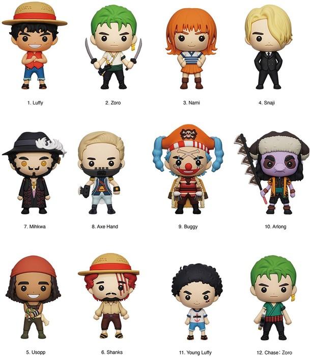 Monogram Int. One Piece 3D PVC tas tag Netflix-serie (1 stuk)