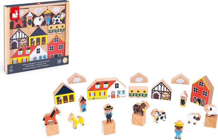 Image du produit Janod cubes Campagne