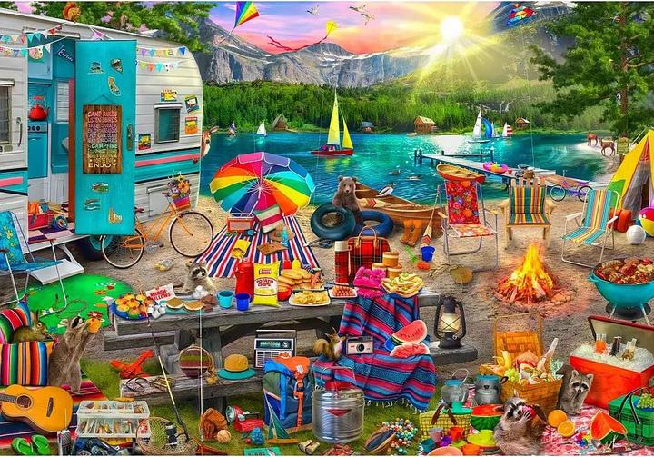Image du produit Bluebird Le camping familial (1000 pièces)