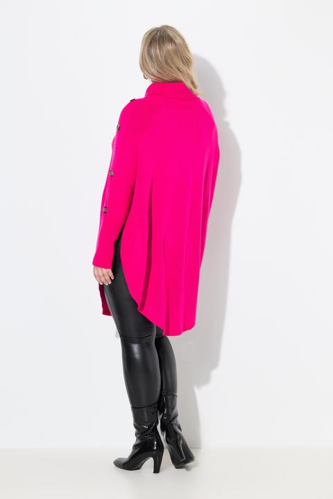 Produktbild Miamoda Pullover, Poncho-Style, Zopfmuster, Zipfelsaum (54)