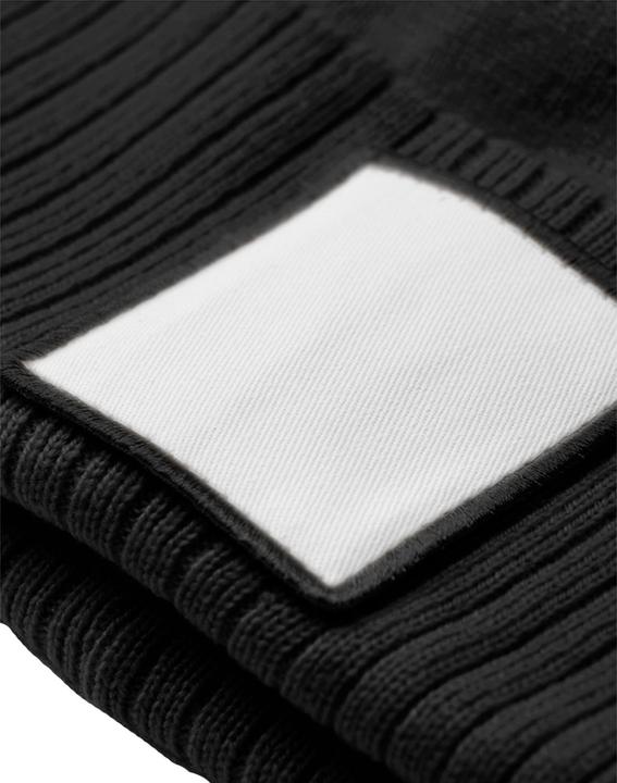 Actual product image Beechfield Pom Pom Appliqué Patch Beanie (One size)