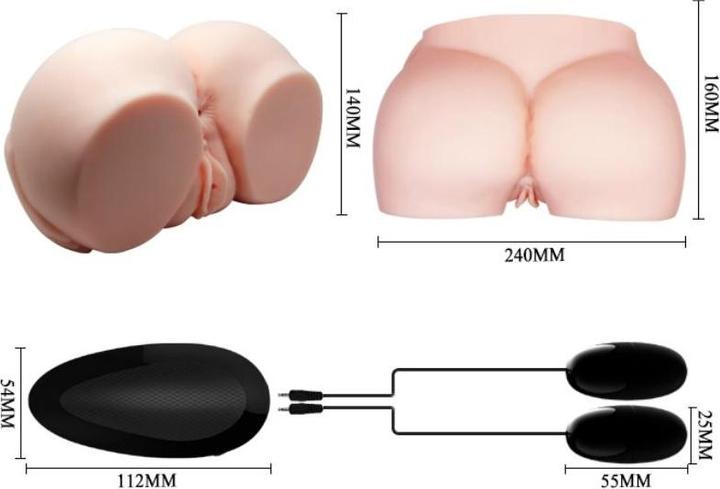 Productafbeelding Crazy Bull Realistische Anus En Vagina Met Trillingen