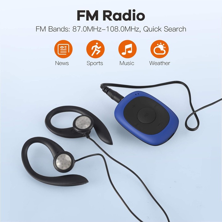 Image du produit Agptek Mini Clip Lecteur MP3 SML (8 Go)