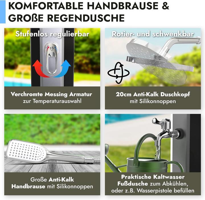 Actual product image Dirks-traumbad Solar shower 35L with tap