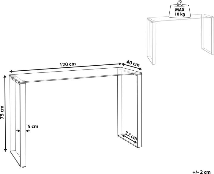 Produktbild Beliani Tilon (120 x 40 x 75 cm)