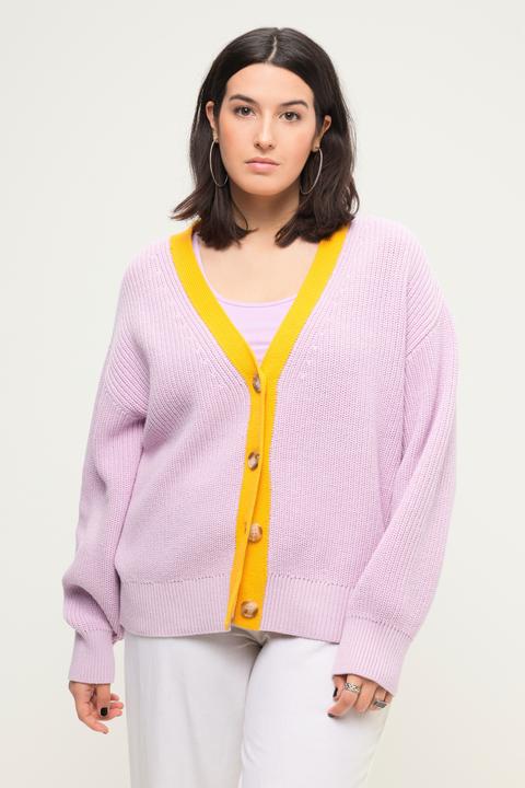 Produktbild Studio Untold Strickjacke, oversized, Colorblende, Langarm (58)