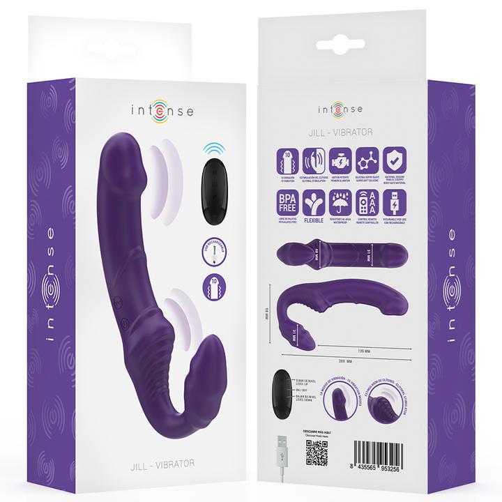 Produktbild Intense Jill Doppelvibrator 20 cm Lila Fernbedienung