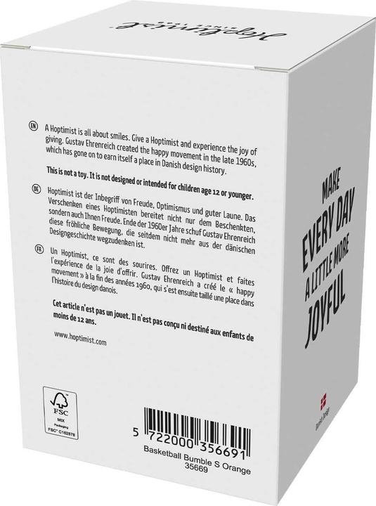 Actual product image Hoptimist Basketball Bumble S Orange 7,6cm