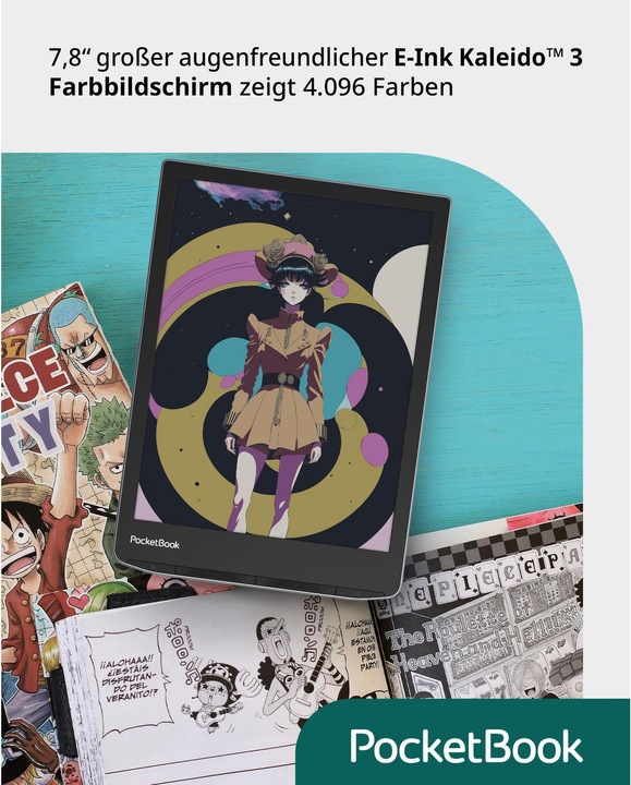Produktbild PocketBook DUPLIKAT InkPad Color 3 (7.80", 32 GB, Schwarz, Grau)