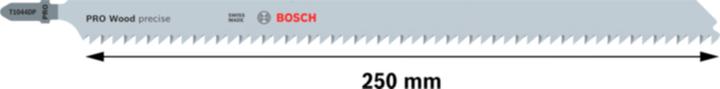 Produktbild Bosch Professional Zubehör PRO Wood precise T1044DP Stichsägeblatt, 250 mm, 3-tlg.