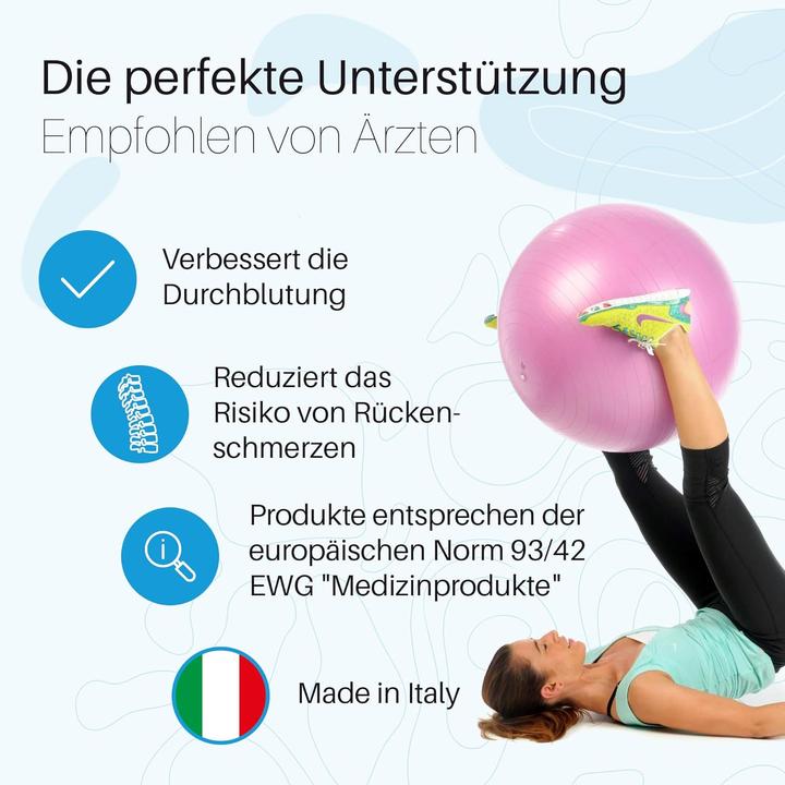 Immagine prodotto Original Pezzi Gymnastikball Maxafe mit Pumpe (75 cm)