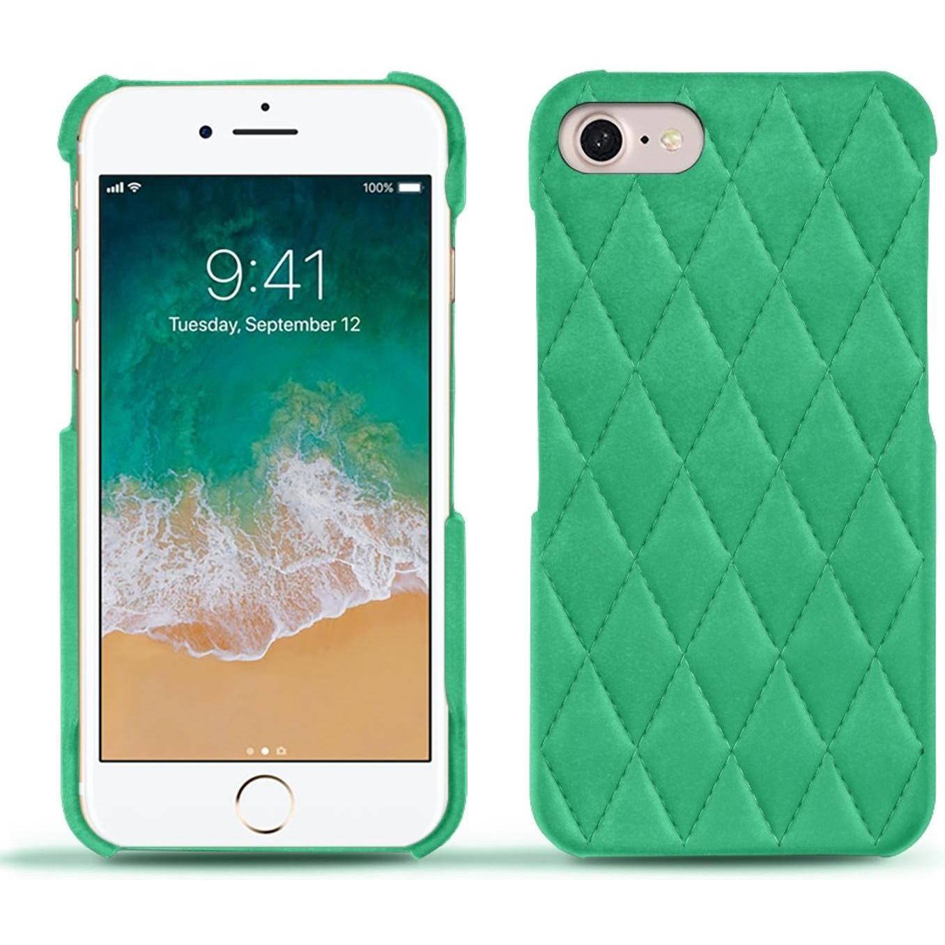 Noreve Lederschutzhülle (Apple iPhone 7), Smartphone Hülle, Grün