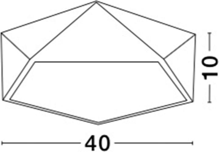 Actual product image Nova Luce Darius ceiling light (E27)