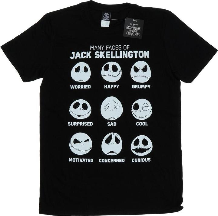 Immagine prodotto Disney Nightmare Before Christmas Many Faces Of Jack Maglietta Uomo (3XL)