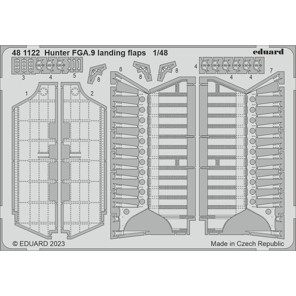 Eduard Hunter FGA.9 landing flaps 1/48 AIRFIX